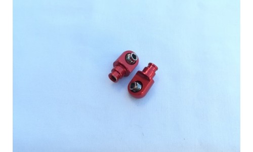 Bottom Shock Cap RED - 2Pcs | Rovan Sports
